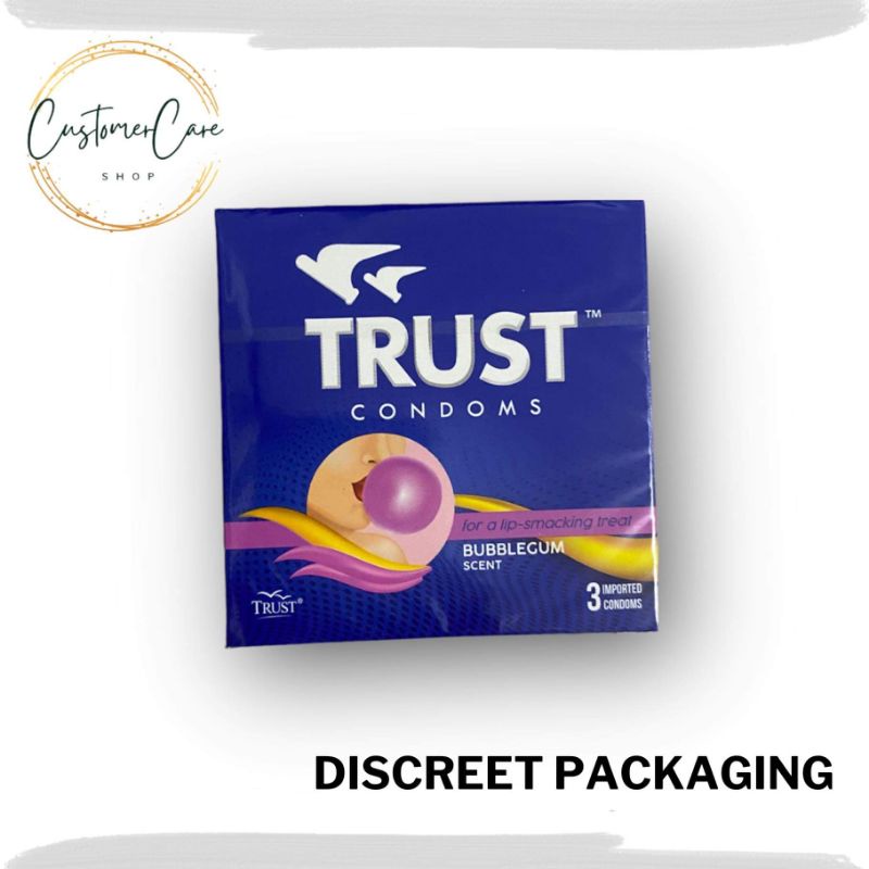 Trust Condom Bubblegum 3 Condoms per box Bubble gum Scent Flavor ...