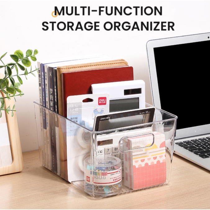 DAU Yvonne Large Transparent Storage Box Desktop Wardrobe Organizer ...