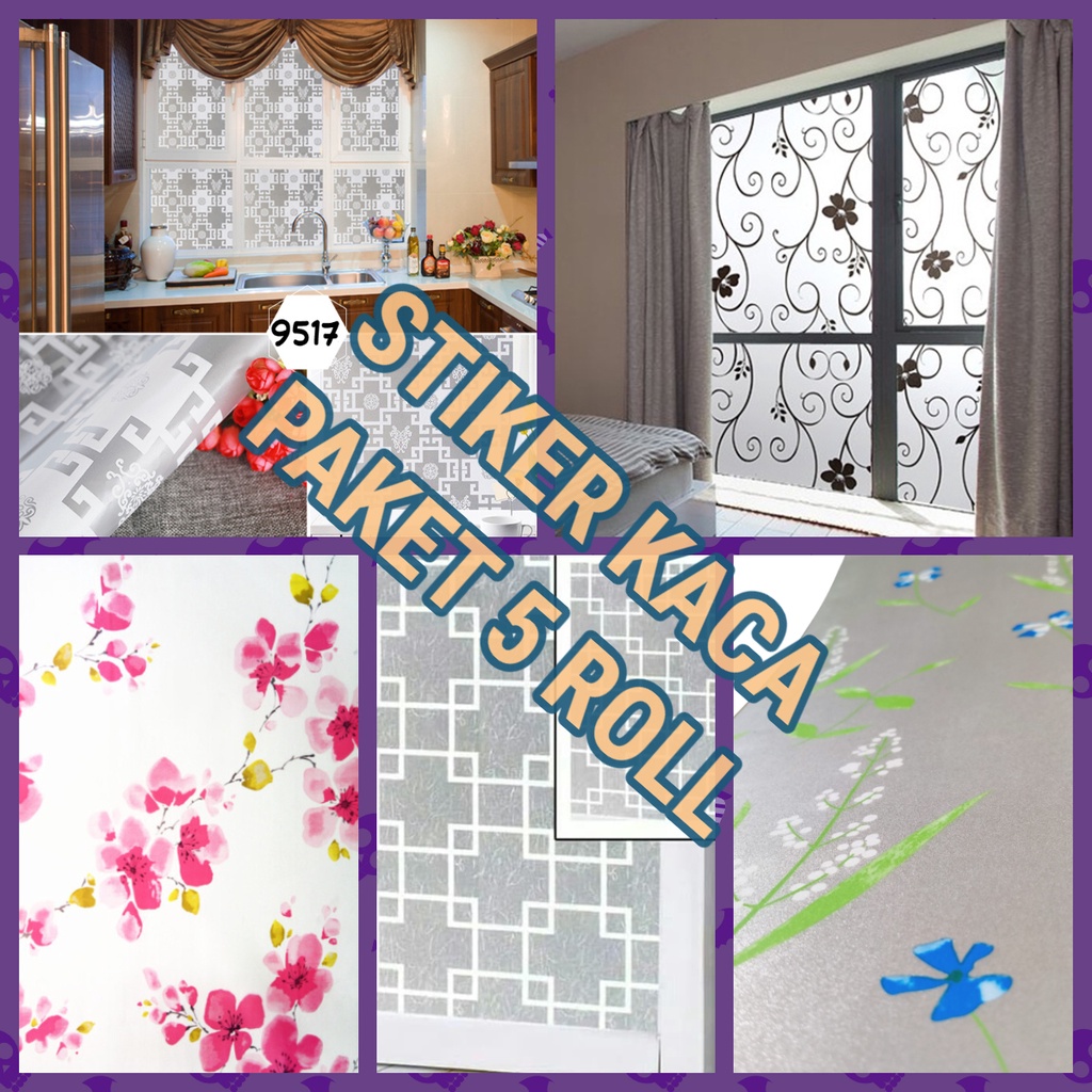 5 ROLL Pack Of Glass Stickers For Window Glass Not See Through Simple ...