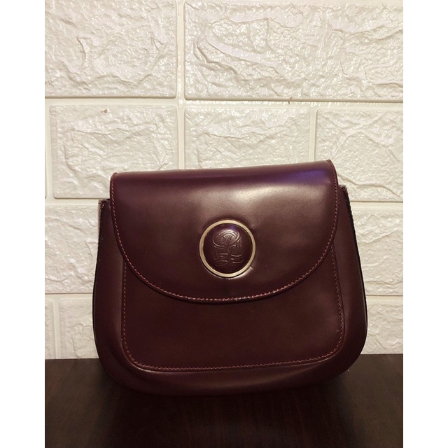 Leather handbag Louis Quatorze Orange in Leather - 19740227