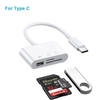 absuyy ca reader on Clearance- 3 in 1 OTG Mobile Phone Connection Type  C/Micro USB Host Adapter SD TF Card Reader for Samsung Galaxy 