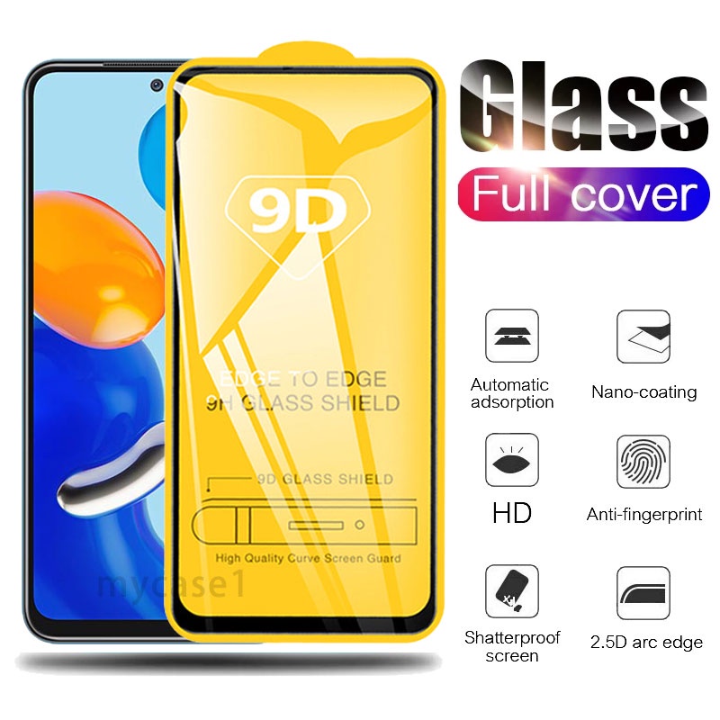 Curved 9D Tempered Glass Screen Protector For Xiaomi Redmi Note 10S - Full Coverage