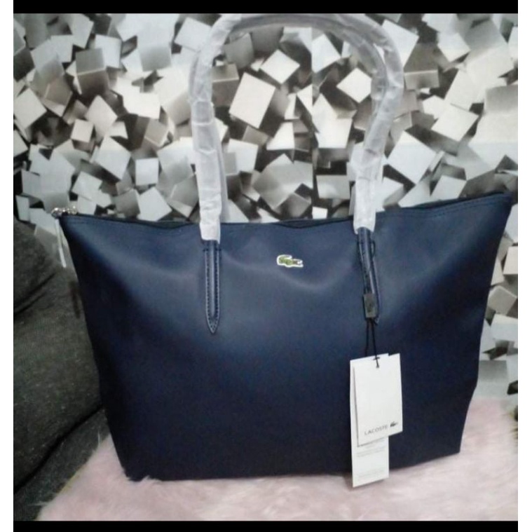 Lacoste tote bag navy on sale blue