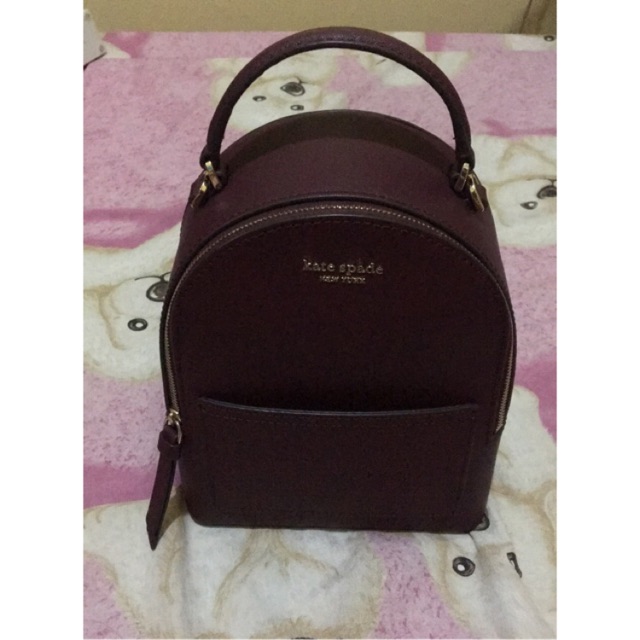 Kate spade hot sale maroon backpack