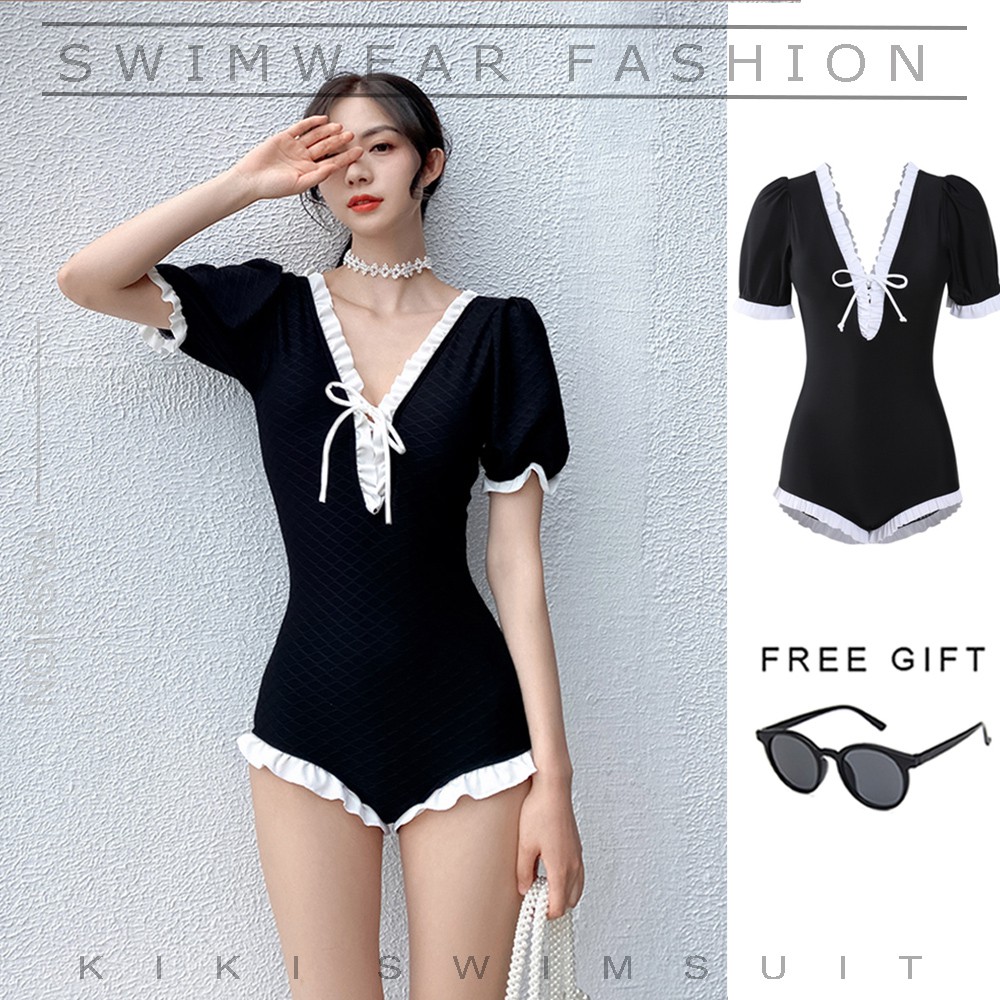 Spot Goods swimsuit Bikini one piece sexy conservative swimwear