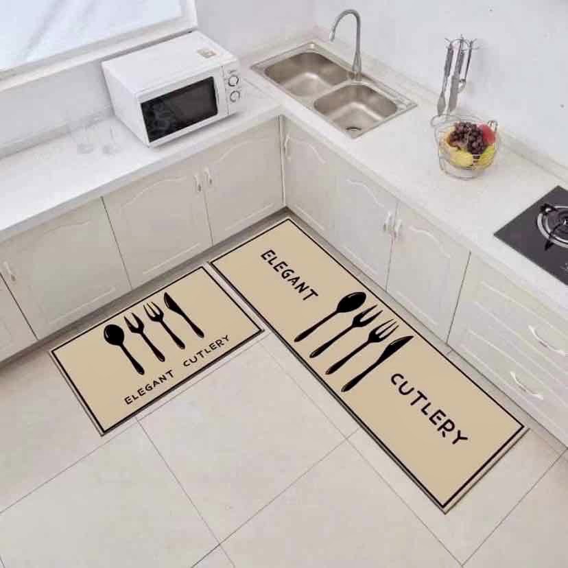 2PCS JAPAN High Quality Absorbent SlipResistant Kitchen Mats (40 X 60 CM; 40 X 120 CM) Shopee
