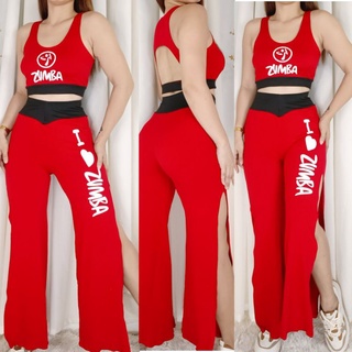 NEW ZUMBA UNIFORM SLIT PANTS TERNO ❤️