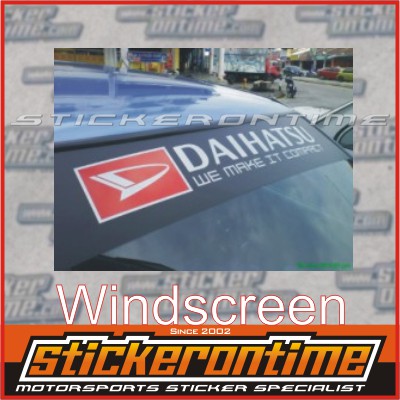 Car Windscreen Sticker DAIHATSU Myvi Boon Mira Move Gino Sirion Axia ...