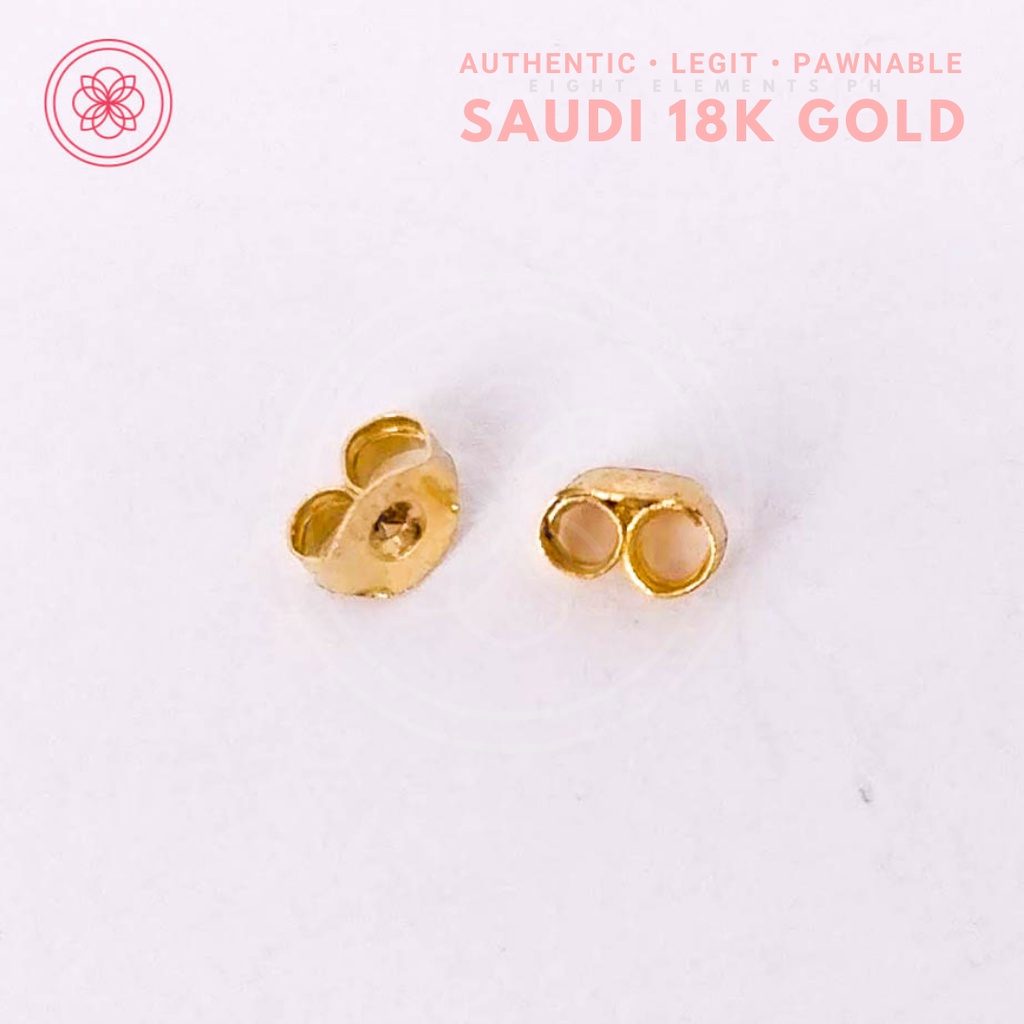 COD PAWNABLE 18k Saudi Gold Earring Pakaw Lock (Small) | Shopee Philippines