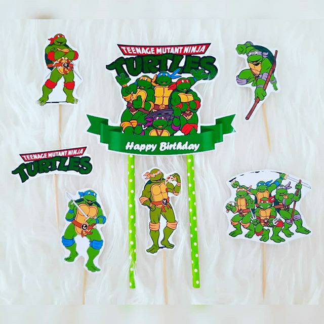 Topper Ninja Turtle Topper Birthday Topper Tart Cake Topper Cake Topper 