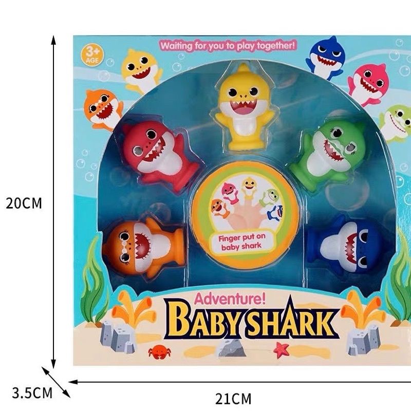 Pinkfong Baby Shark Bath Finger Puppets