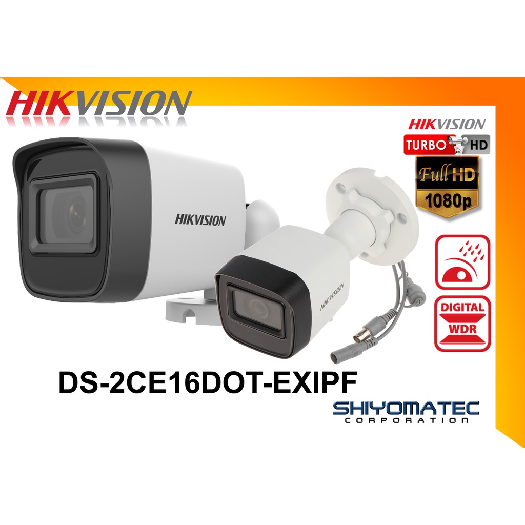 HIKVISION TURBO HD 2MP/1080P Bullet Camera DS2CE16D0T IPF/DS2CE16D0T