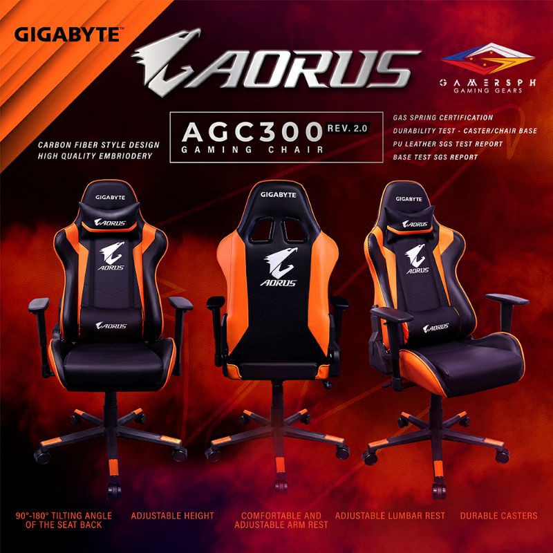 GIGABYTE AGC300 AORUS Gaming Chairs Office Home Shopee