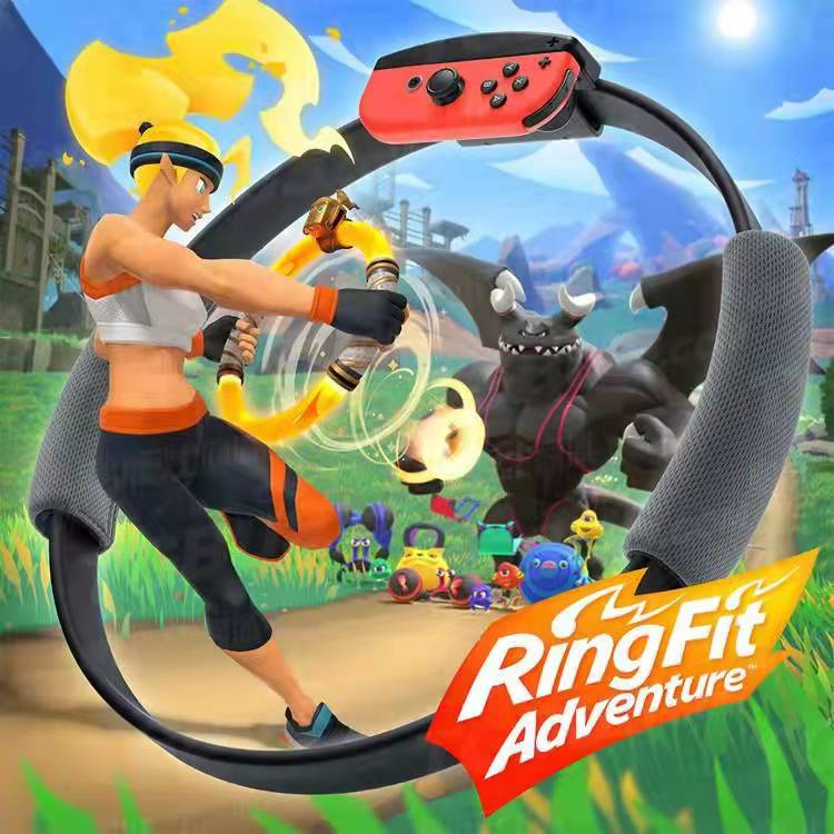 NSW Ring Fit Adventure for Nintendo Switch, with One Ring-Con One Leg Strap