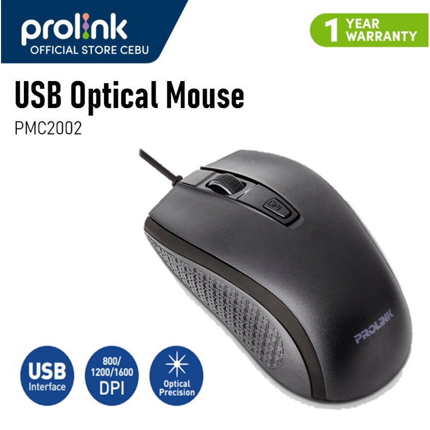 Prolink PMC2002 USB Optical Mouse /For Laptop & Computer | Shopee ...