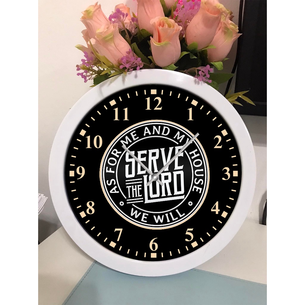 Bible Verse Wall Clock As for me Clock Shopee Philippines