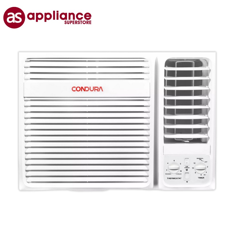 Condura 1.5 HP Side Discharge Timer 6X Window Type Non Inverter Aircon ...