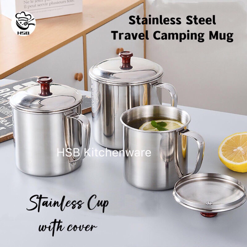 480ml Stainless Steel Travel Mug / Cup – Insulated For Coffee, Beer, Tea, Camping