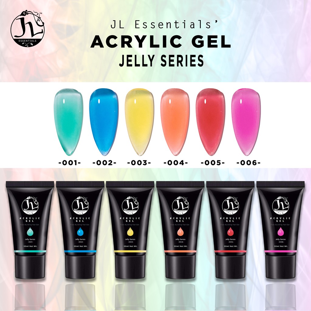New JL Essentials Acrylic Gel / Poly Gel Jelly Gel Series Fast Building ...