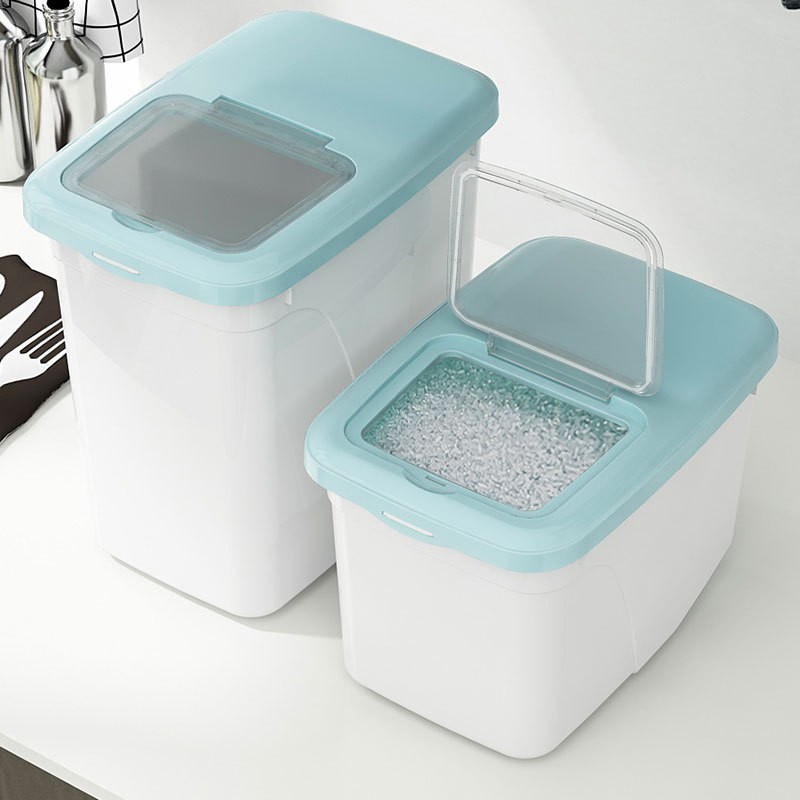 10kg Airtight Food Storage Containers Flour Container with Durable Lids