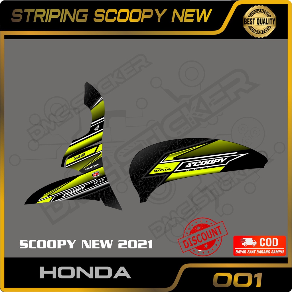 Scoopy New 2021 Variation Striping Sticker - Scoopy New 2021 Motorcycle ...