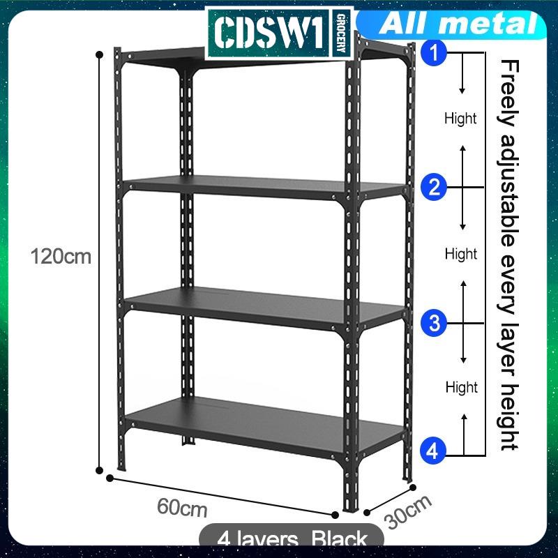 【cdsw1.ph】[Bearing 450KG] Angle Steel Rack Shelves 3 Layers 4 Layers