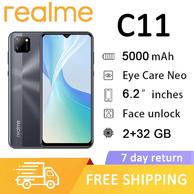 Realme C11 Android Smartphone Mobile Phone 4+64GB Large Capacity ...