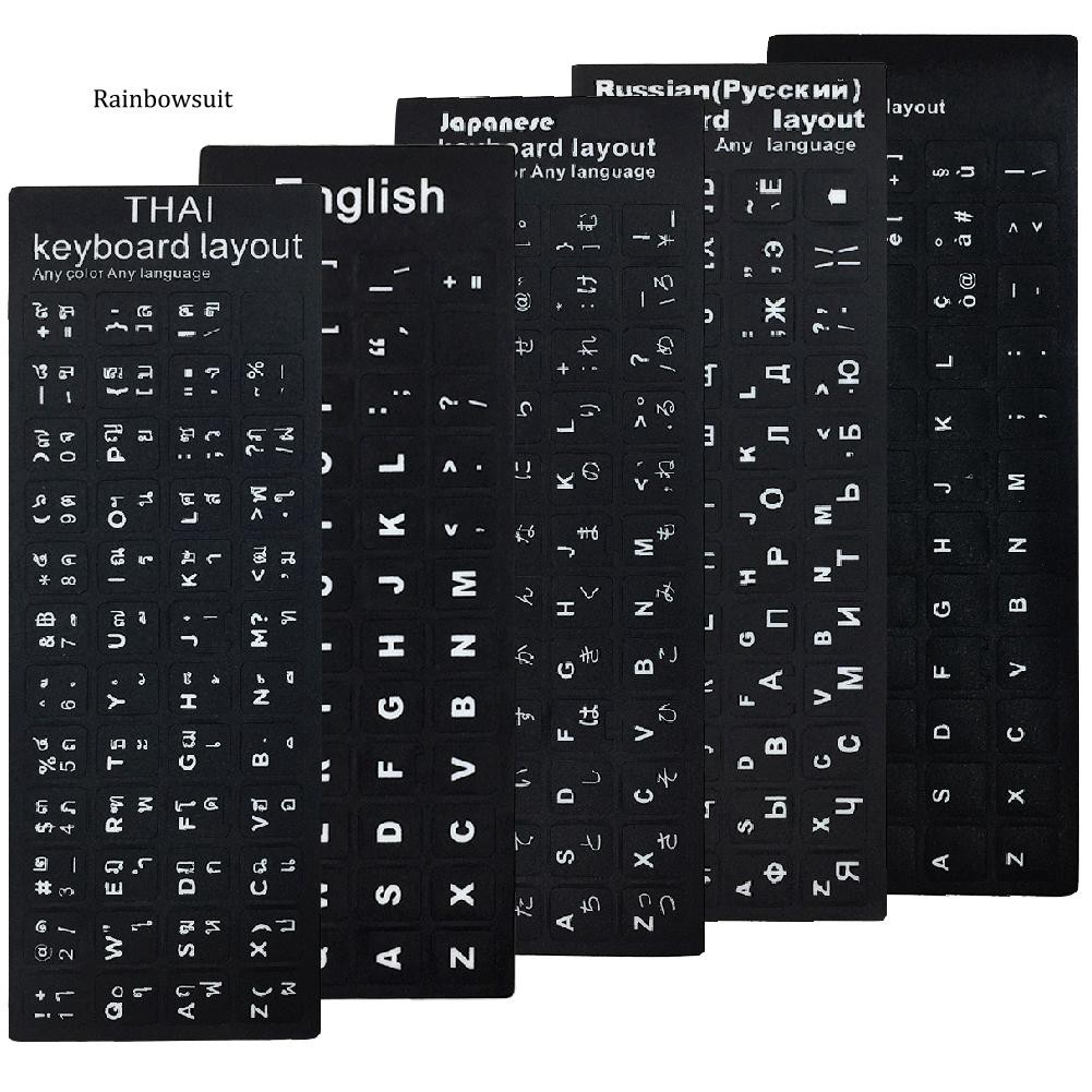 RB-multi-lingual Letters PC Laptop Computer Keyboard Stickers | Shopee ...