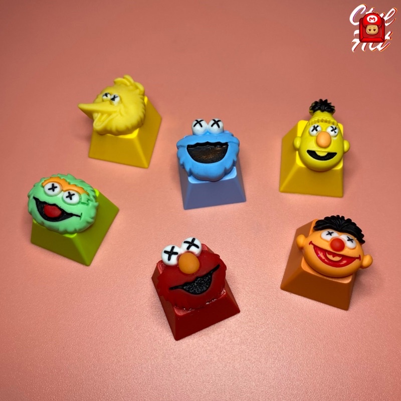 #49 SESAME STREET CHARACTER KEYCAP FOR MECHANICAL KEYBOARD | Shopee ...