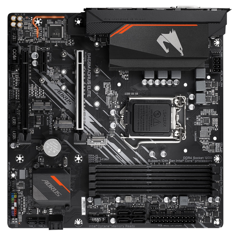 Gigabyte GA B460M AORUS ELITE Micro-ATX Intel B460 DDR4 M.2 128G ...