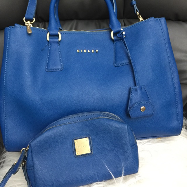 Sisley shop blue bag