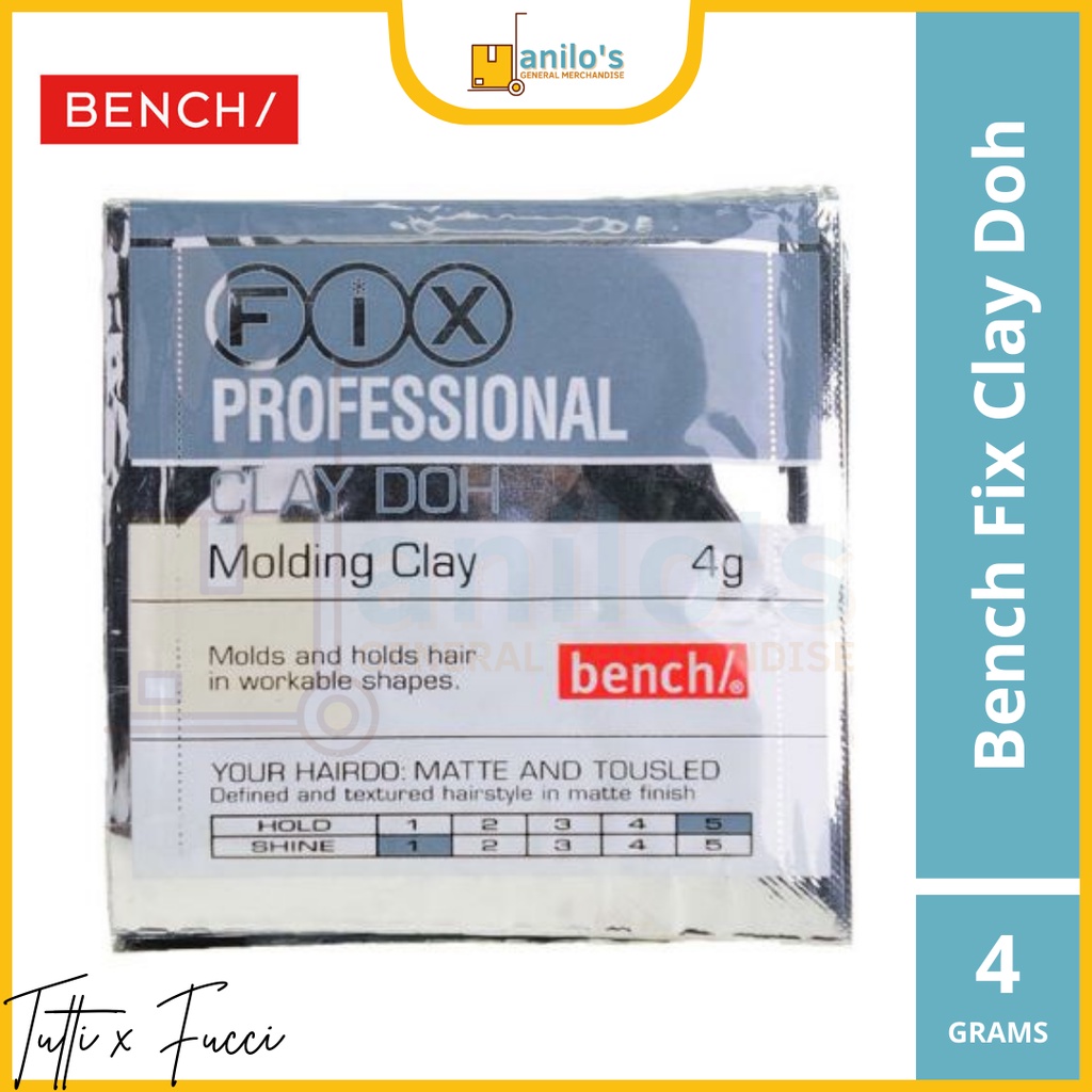 DGM 1PC Bench Fix Clay Doh Molding Clay Styling Wax 4G Sachet Travel