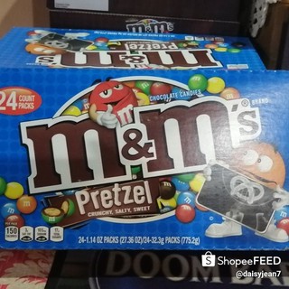m&m pretzel 32.3g 24 packs(1box)