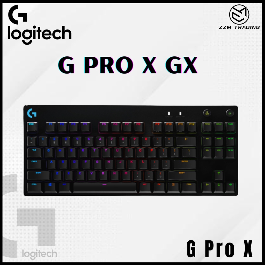 Logitech G Pro X GX Blue Clicky Switch RGB Mechanical Gaming Keyboard ...