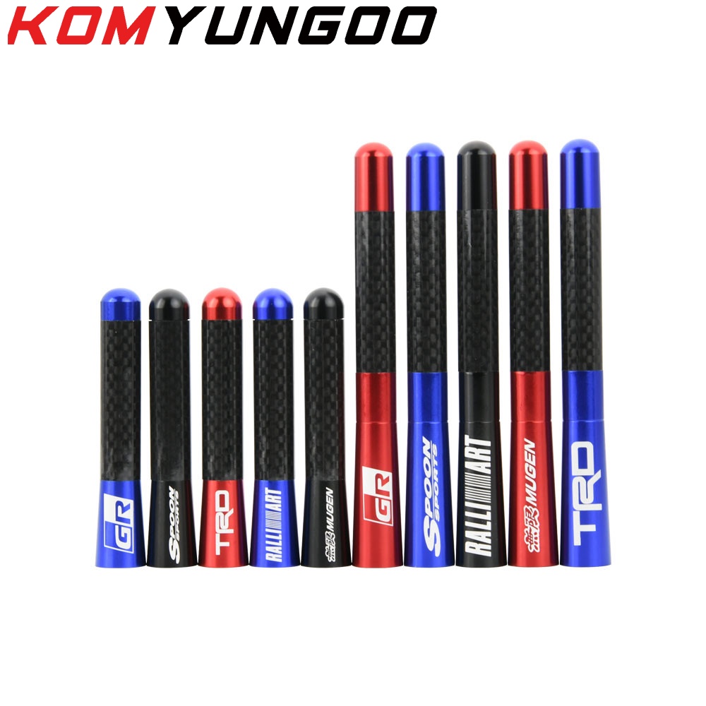 3.5/8/12CM Carbon Fiber Car Antenna FM Radio Aerial Signal Receiver