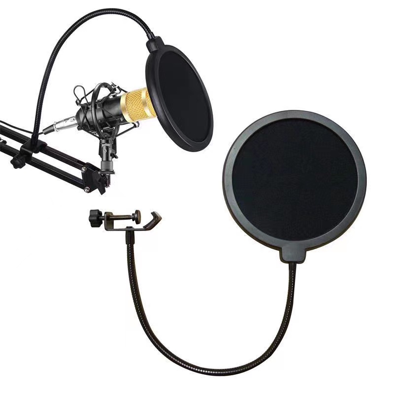 Microphone Flexible Anti Noise Net Mic Filter Shield Speaking Recording ...
