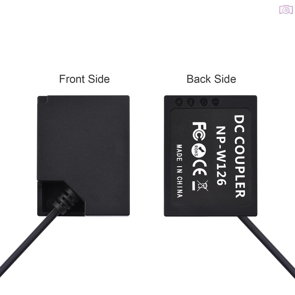 Top ⭐ Adapter Andoer CP-W126 USB Power Kit DC Coupler Dummy Battery ...