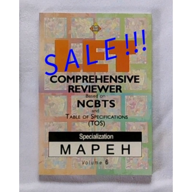 MAPEH SPECIALIZATION LET REVIEWER Lorimar | Shopee Philippines