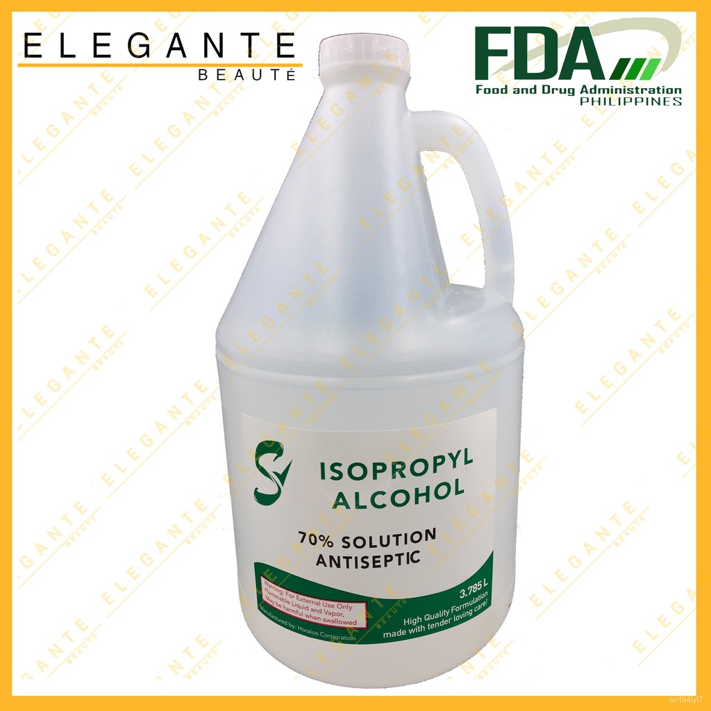Isopropyl Alcohol 1 Gallon FDA Approved Shopee Philippines