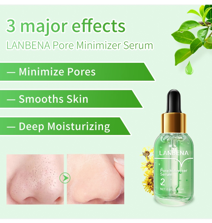 LANBENA Pore Minimizer Serum Step2 Shrink Pores Serum blackhead Remover