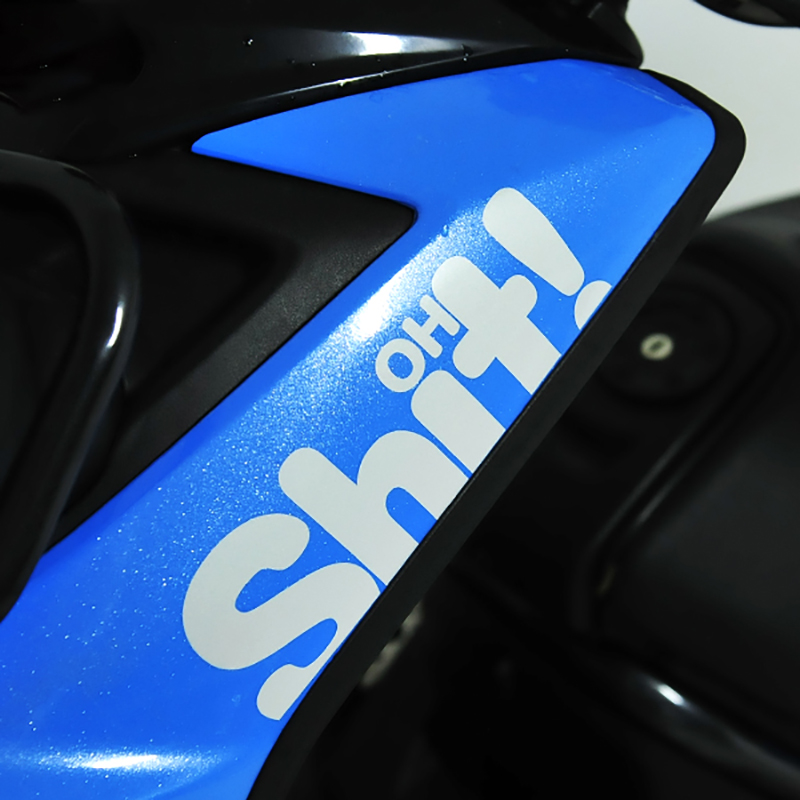 D1 D1 P-A56 OH SHIT Motorcycle Sticker Car Sticker Decal Modified ...
