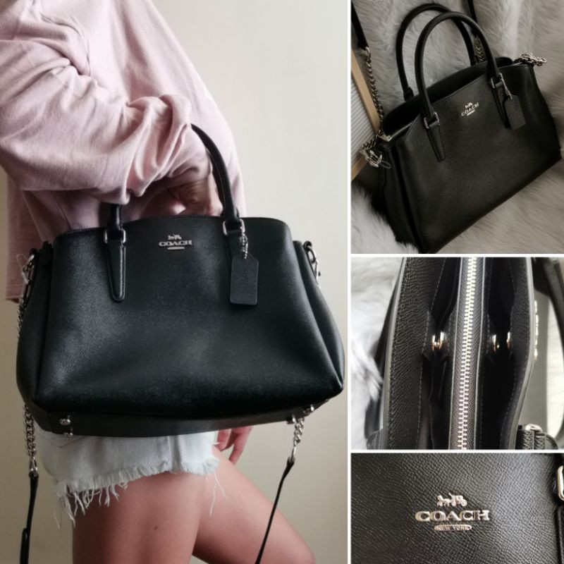 Coach sage carryall black hot sale