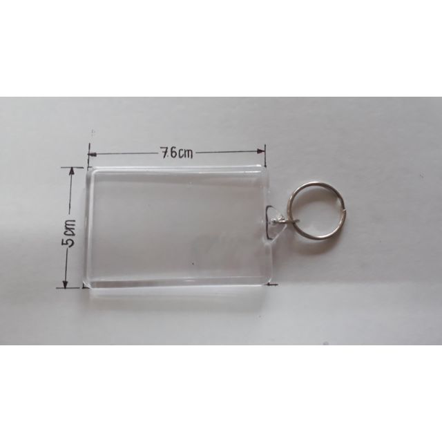 Acrylic Rectangle Keychain Photo Insert Big (10pcs.) | Shopee Philippines
