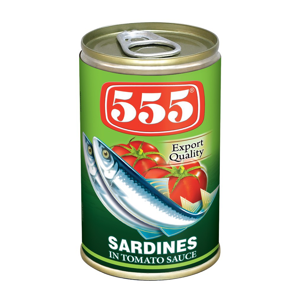 555 Sardines in Tomato Sauces 155g | Shopee Philippines