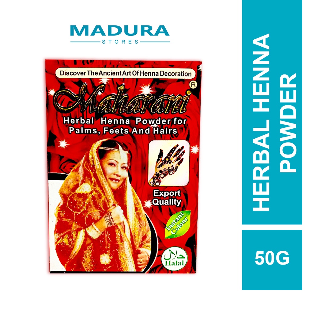 Maharani Herbal Henna Powder 50g (Henna Powder) Shopee Philippines