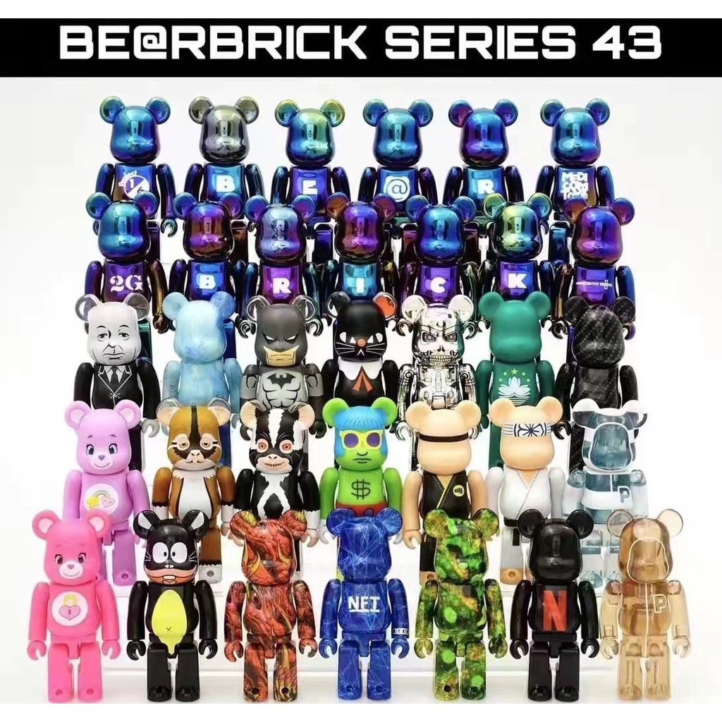 Medicom Toy 7cm Bearbrick 100% Blind Box Series 43 Bearbricks Bear