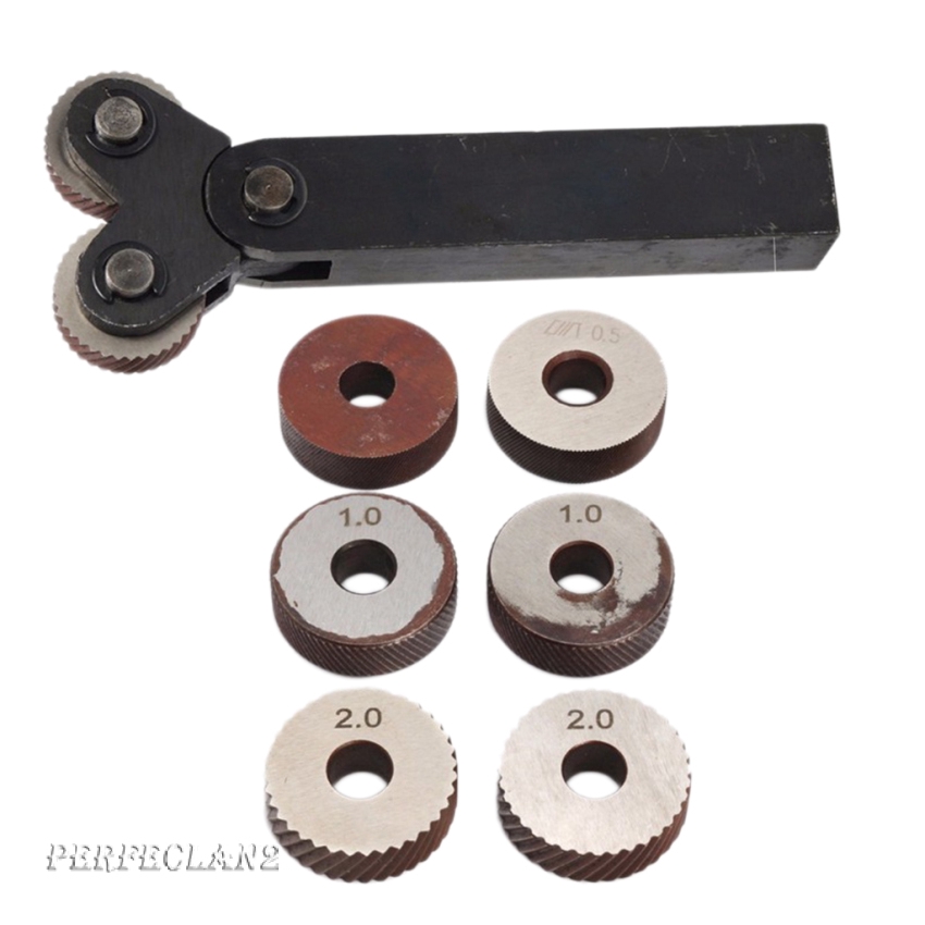 Steel Wheel Knurling Tool Set with 3 pairs Linear Wheel Replacement ...