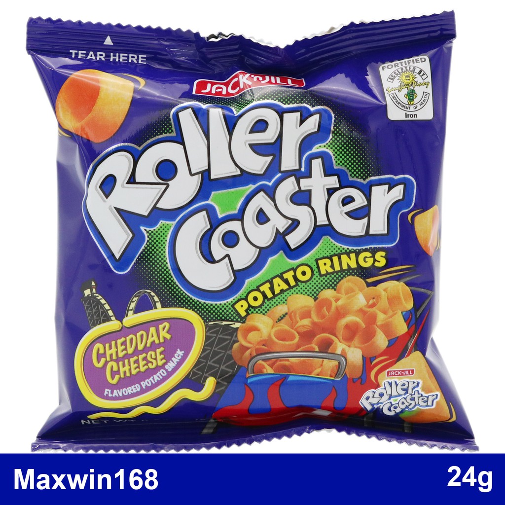 Roller Coaster Potato Rings Cheddar Cheese 24g