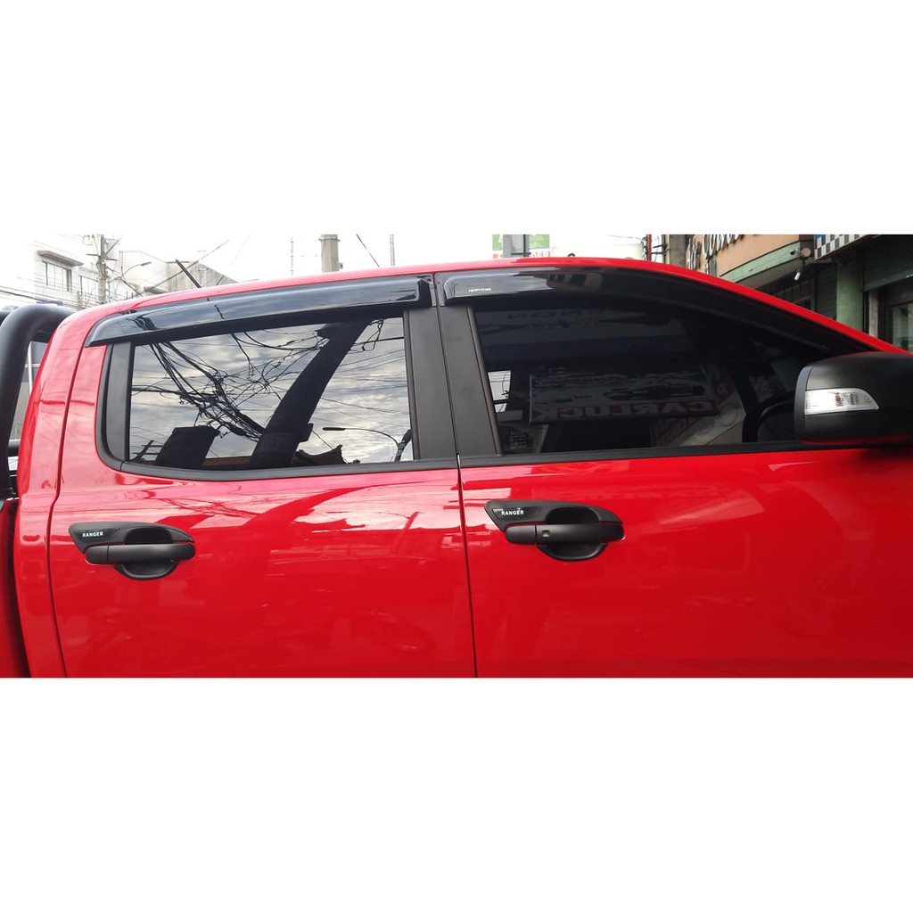 Ford Ranger Raptor 2018-22 Black Rain Guard Door Visor Window | Shopee ...