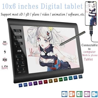 Homework Supplies Animated Digital Tablet Painting Digital Office Computer  Drawing Tablet Can Be Connected To Computer/ Android Phone